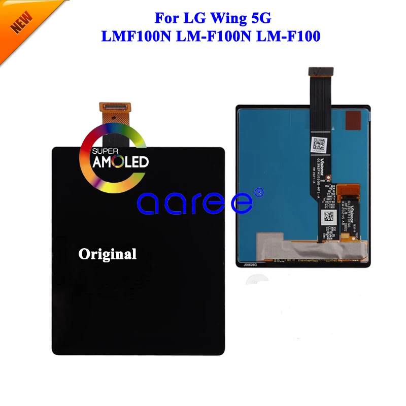 AMOLED LCD Display Original  For LG Wing 5G LCD Display For LG Wing 5G LMF100N LCD Display Screen Touch Digitizer Assembly