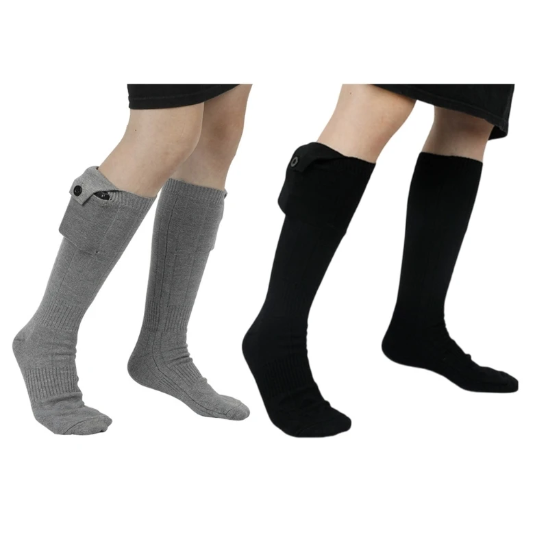 

USB Rechargeable Electric Heated Socks For Men Women, Battery Operated Warmer Socks Washable for Skiing Camping Hiking