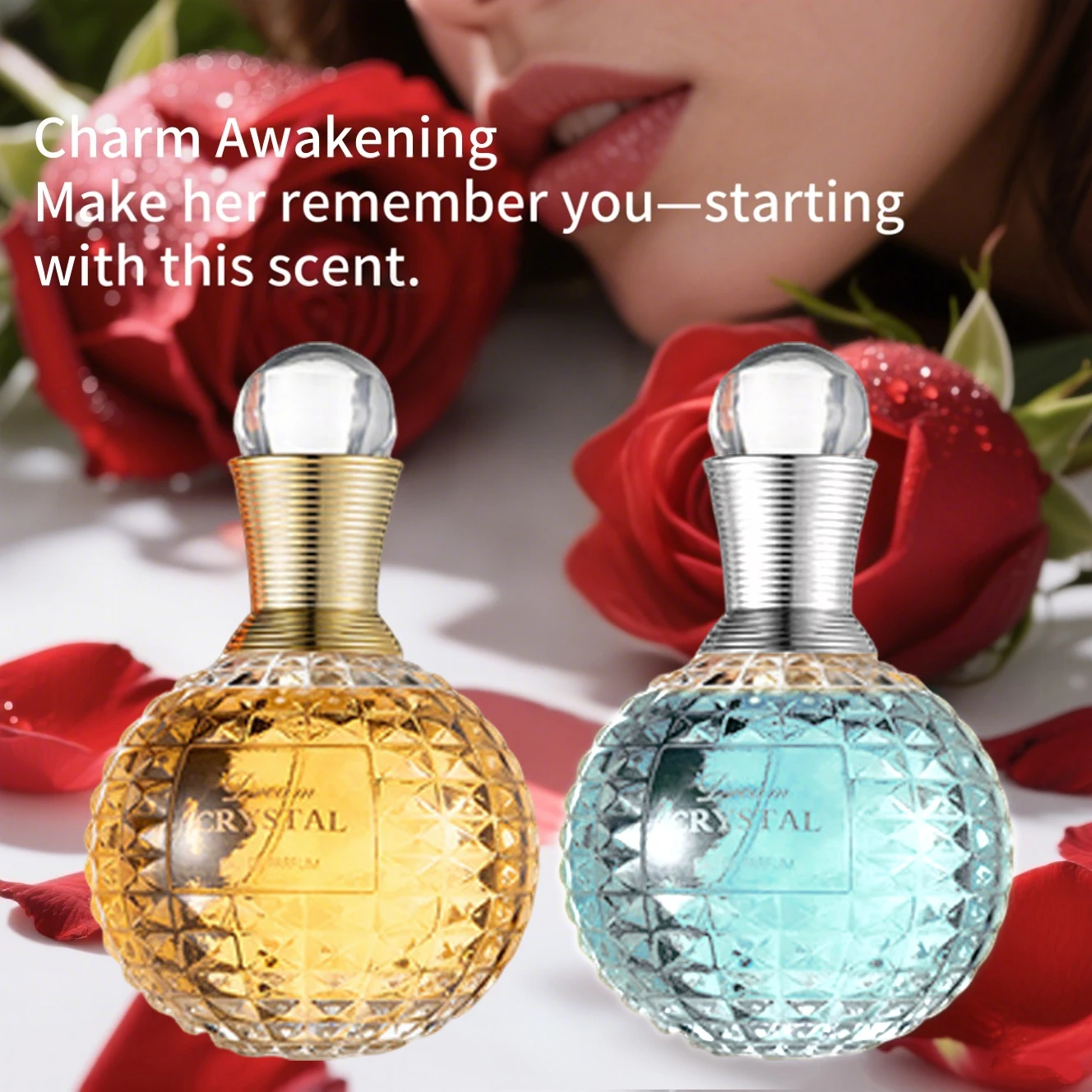 Perfume Mujer, Perfume en spray de 100 ml/3,4 oz con aromas frutales, florales y de aloe vera, perfume de feromonas, embalaje elegante sin alcohol