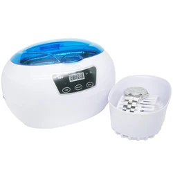 890 Ultrasonic Cleaner Cleaning Modes with Digital Timer for Cleaning &Sterilize Jewellery, Artificial Teeth, Glasses, Nail Tool