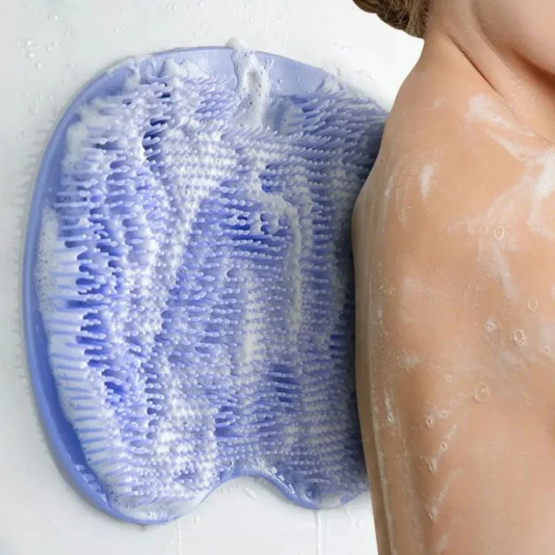 

1PC Anti-Slip Pad Bathroom Foot Massage Pad Exfoliating Foot Massager Shower Back Massage Brush Bathroom Suction Cup Wash cloth