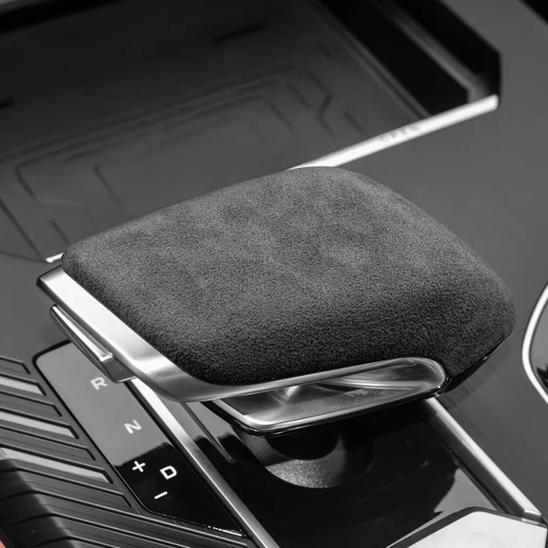 Italian Suede Gear Shift Collar Wrap Cover for CHANGAN UNI-K 2021-2026 Car Interior Accessory