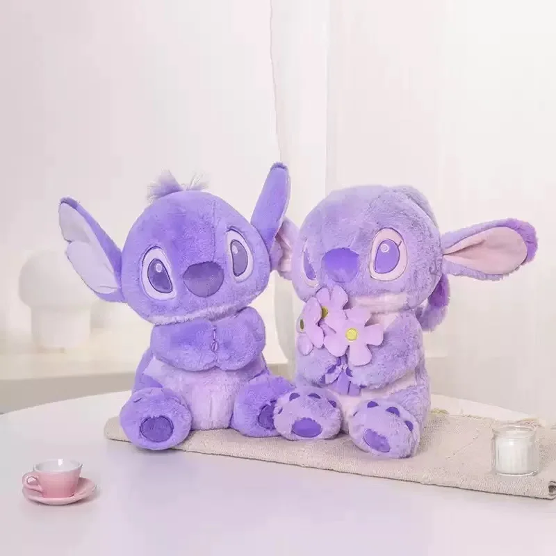 Disney Nieuwe Stitch Doll Stitch Doll Flower Angel Knuffel Lilo en Baby Series Kerstcadeaus voor jongens en meisjes