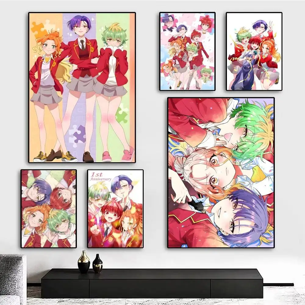 Anime Dealing With The Mikadono Sisters Is A Breeze Manga Poster Sticker Print Waterproof Wall Art For Living Room Home Decor