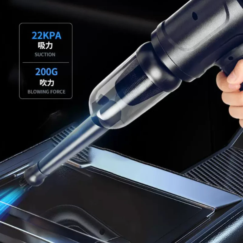 High Power Hand Held Wire Dust Blower Set Cleaning Computer Chassis Portable Car Dust Collector