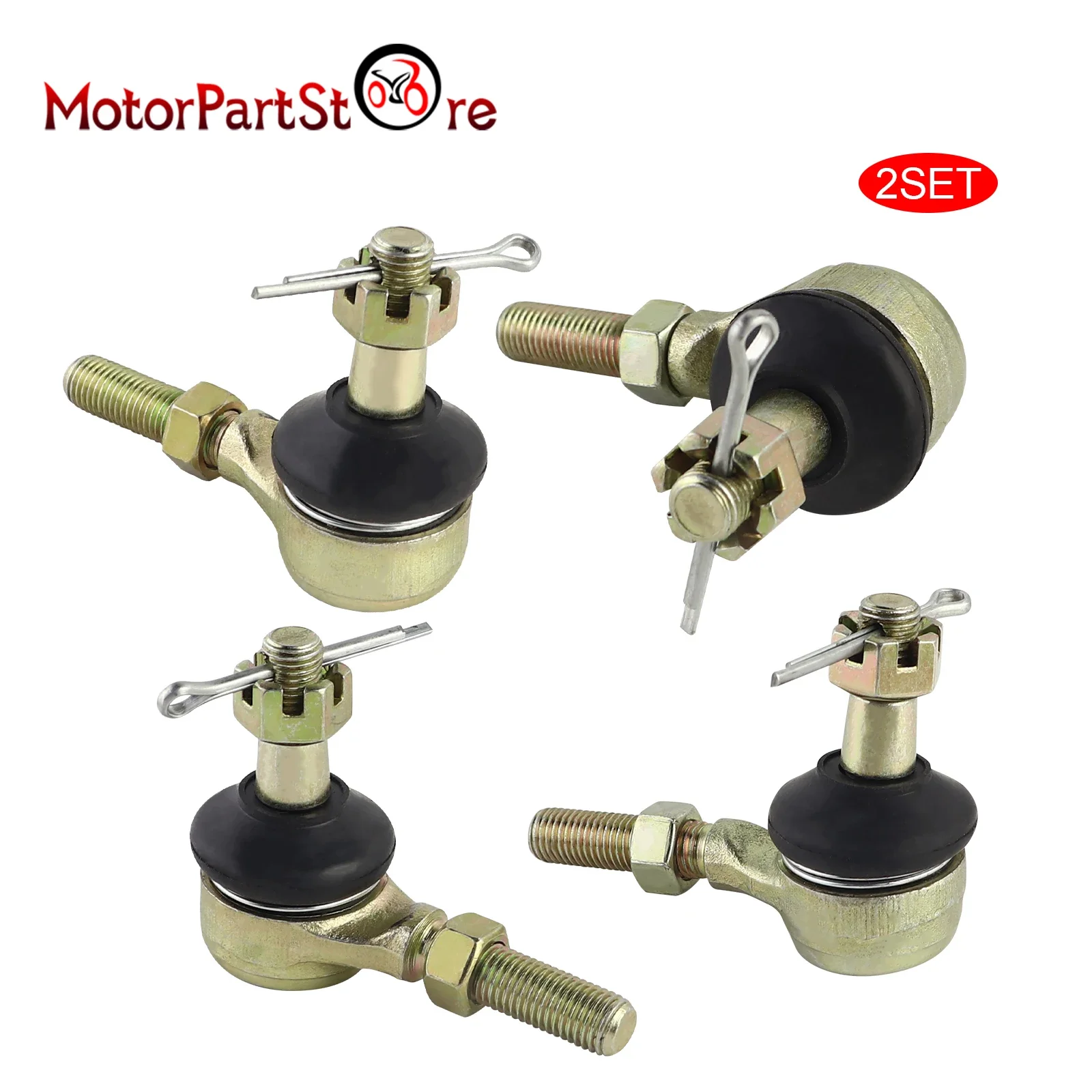 2 zestawy końcówek drążka kierowniczego M10 do Yamaha Raptor 660 250 350 400 Banshee Warrior Grizzly 350 660 YFZ 350 YFM 350 660 Blaster