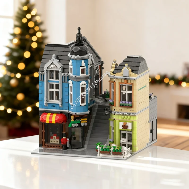 

3418pcs MOC Townhouse Toys Center Modulared Model Building blocks Construction Christmas gifts Assemble DIY Brick Kids Birthday