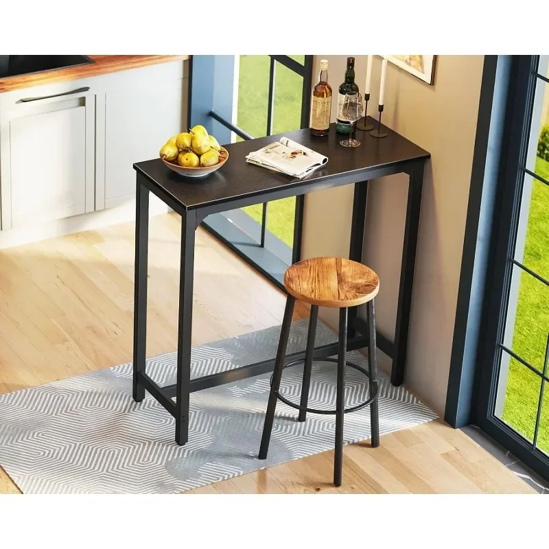 Bar Table, Bar Height Pub Table,  Rectangular High Top Kitchen & Dining Counter Tables