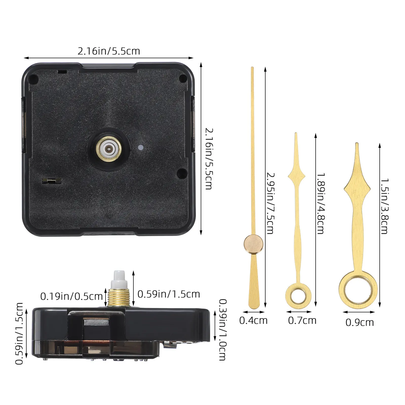 1Set Exquisitely Crafted Clock Movement Kit Plastic DIY Mechanism for Wall Clocks Easy Installation Accurate Timekeeping Repair