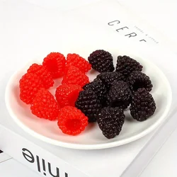 1pc Simulation of Wild Strawberries, Raspberries Imitation of Real and Fake Fruit Doll Toy Shooting Props Fun Home Decoration