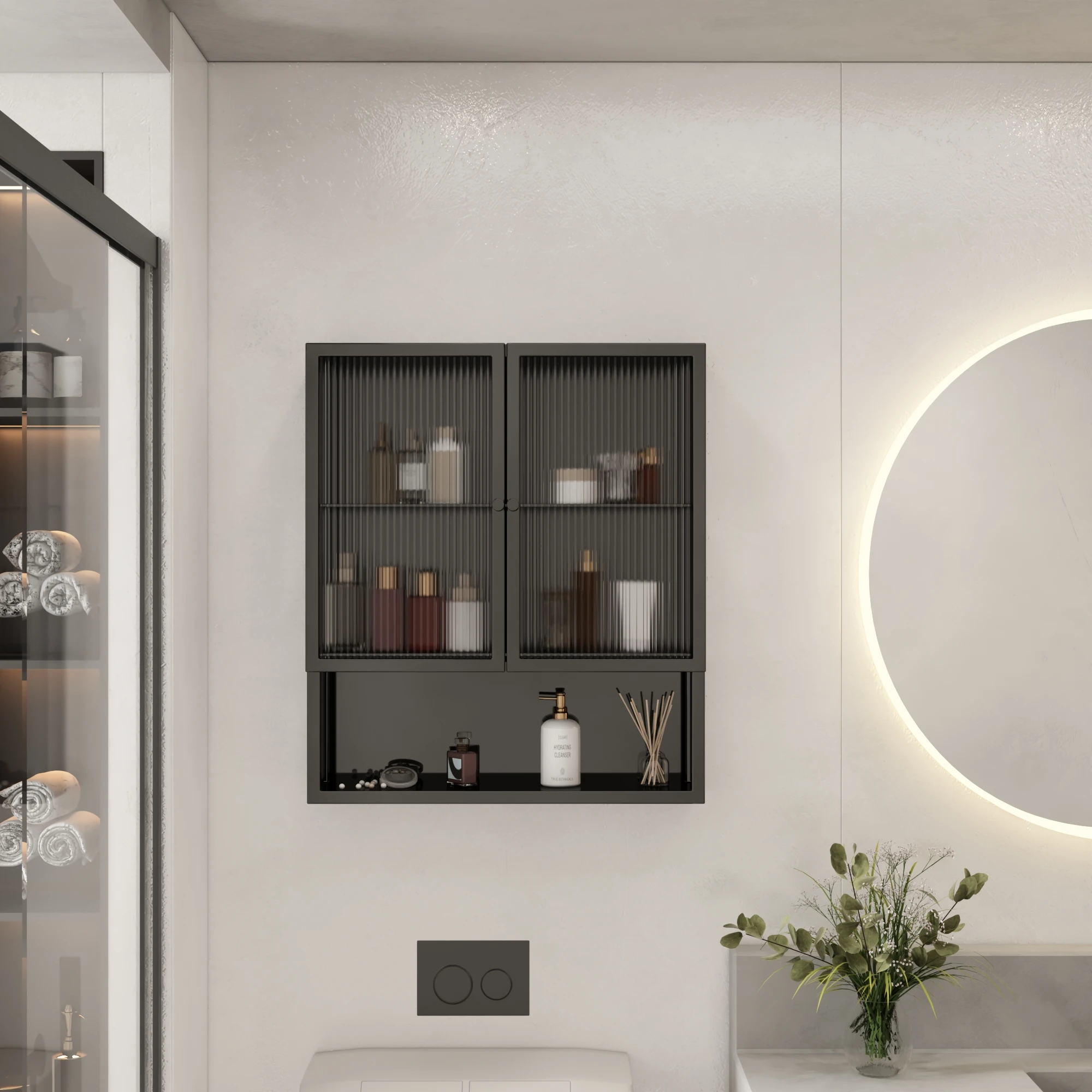 

Customized stainless steel toilet rack toilet wall-mounted bathroom wall cabinet narrow cabinet small hanging cabinet