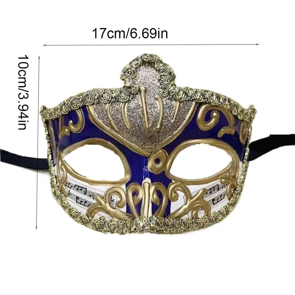 Party Cosplay Props Halloween Masks Plastic Masquerade Cosplay Glitter Mask Half Face Carnival Costume Props Venice Mask Men
