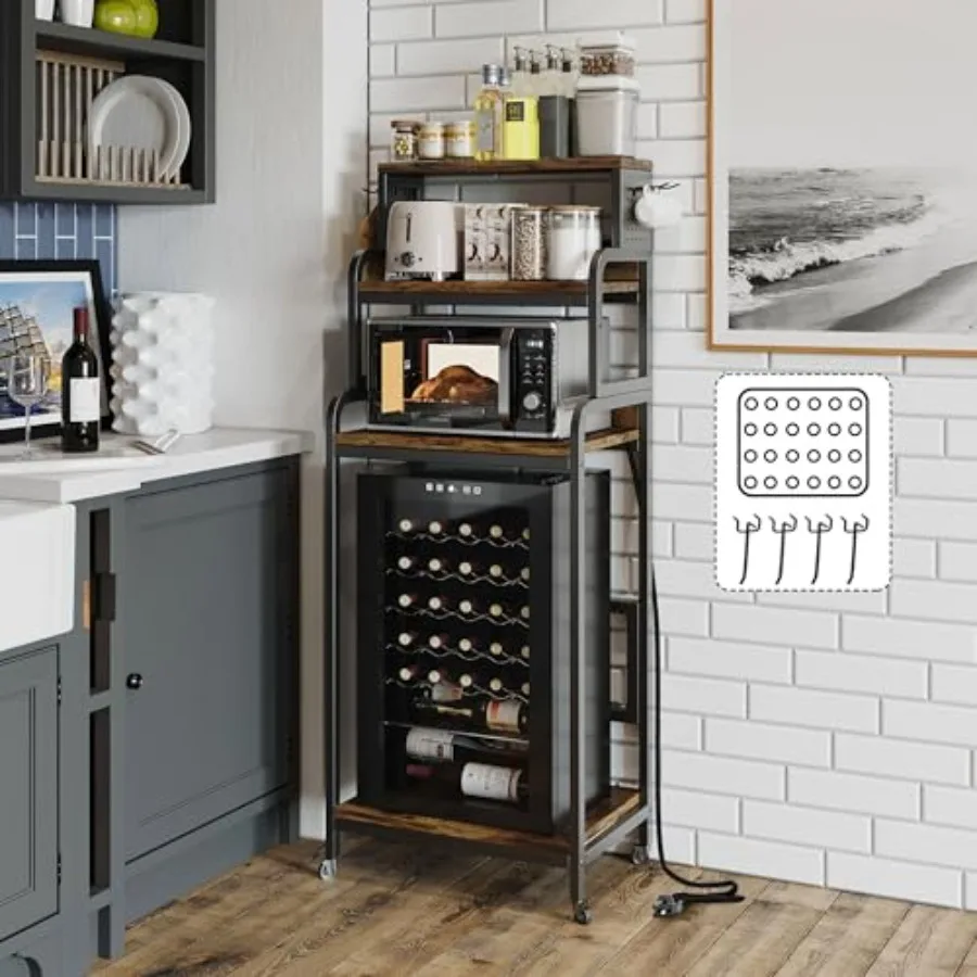 4-Tier Mini Fridge …