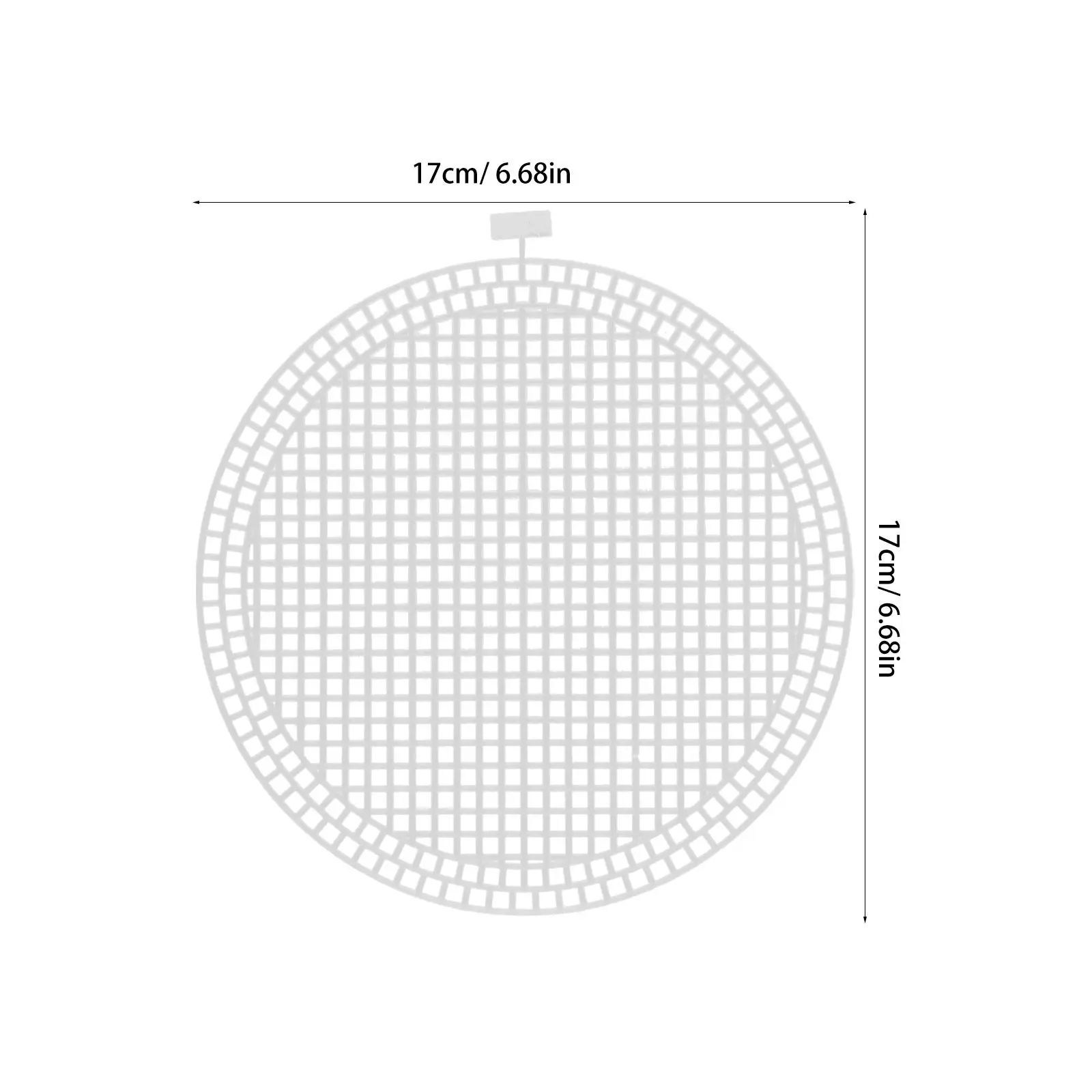 12Pcs Round Plastic Mesh Canvas 6.68 Inch Circle Bag Bottom Insert for Crochet Purse Base Handmade Handbag Shaper Pad