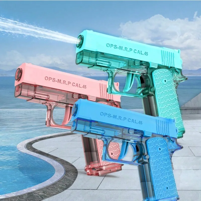 

1/2PCS Transparent Water Gun Toy, Summer Outdoor Squirt Gun, Random Color, Ideal Beach & Pool Party Toy