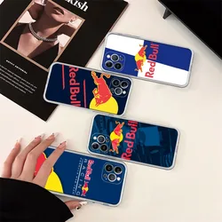 RED Energy drink Bull   Silicone Soft for iphone 15 14 13 12 11 Pro Mini XS MAX 8 7 6 Plus X XS XR Cover