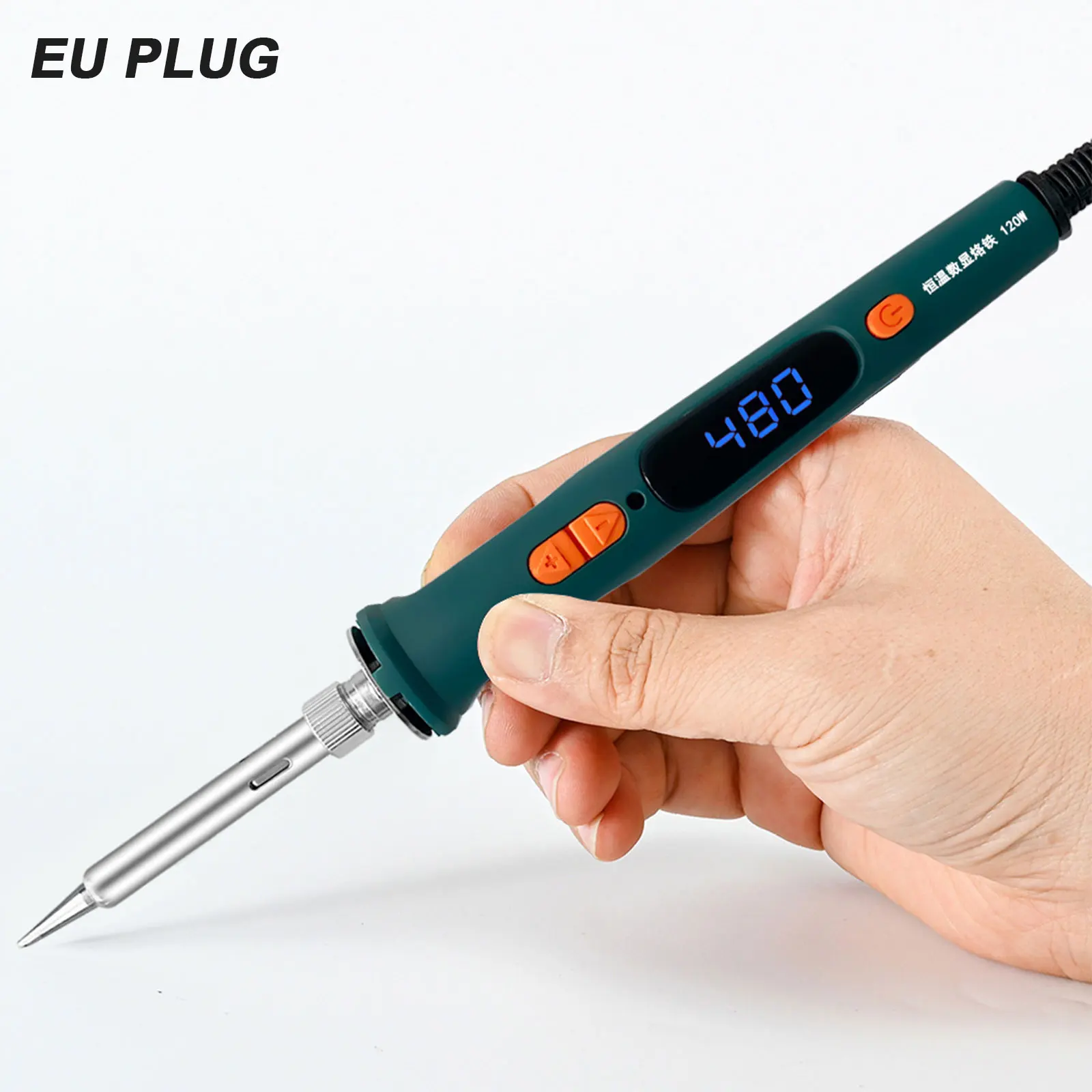 

120W Digital Soldering Iron Kit Repair Soldering Tool Set Electric Soldering Iron Dual Calibration Temperature 200-600C℃