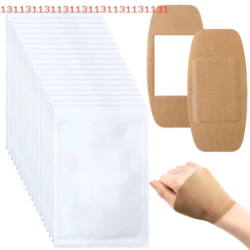 5 قطعة كبيرة الحجم مرنة غير المنسوجة الطبية لاصقة تضميد الجروح الفرقة المعونة كبيرة الجرح الإسعافات الأولية أدوات العناية بالبشرة #6