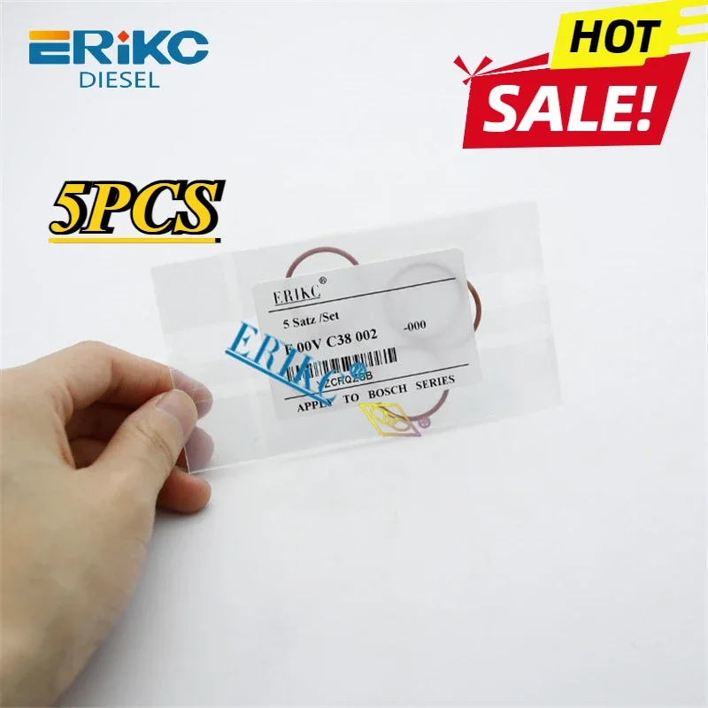 

5PC F00VC38002 Common Rail Injector Seal Ring F 00V C38 002 CR O-ring F00V C38 002 for 0445110# solenoid valve