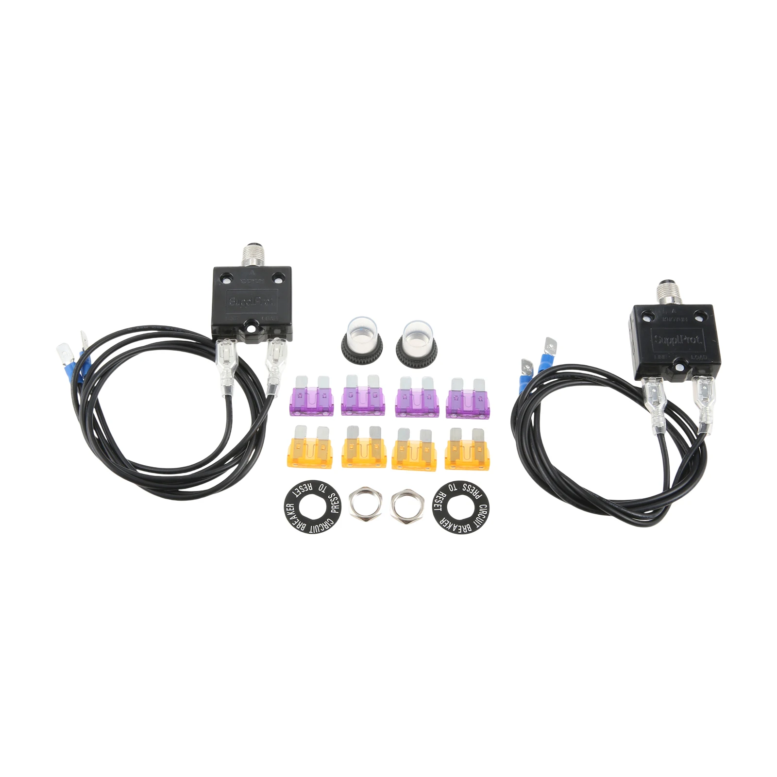 1Set 3 Amp And 5 Amp Resettable Circuit Breaker For Central AC Furnaces Generator Marine System Hot Tub Power Tool Accessories