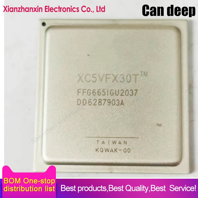 1PCS/LOT XC5VFX30T-FFG665 XC5VFX30T-FF665 XC5VFX30T BGA665 Embedded processor chips in stock