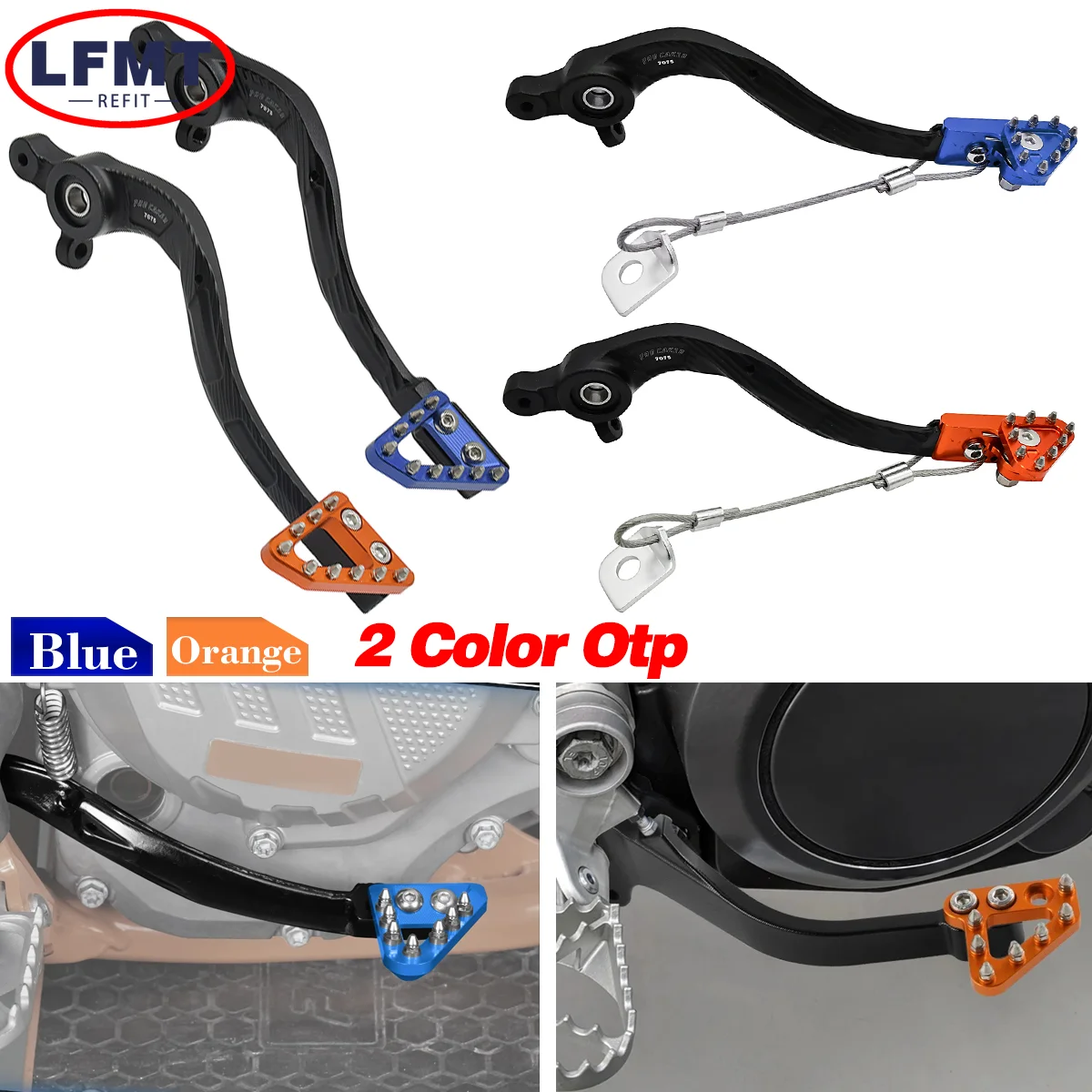 

Motorcycle CNC Rear Foot Brake Lever Pedal For KTM SX XC XCW EXC EXCF For Husqvarna TC TE TX FE 125-500cc 2017 2018 2019-2023