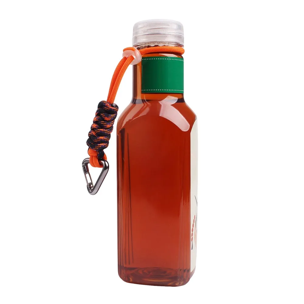High Quality Portable Paracord Keychain Lanyard Multifunctional 17.4cm Water Bottle Hanging Rope Creative Hiking Backpack Buckle