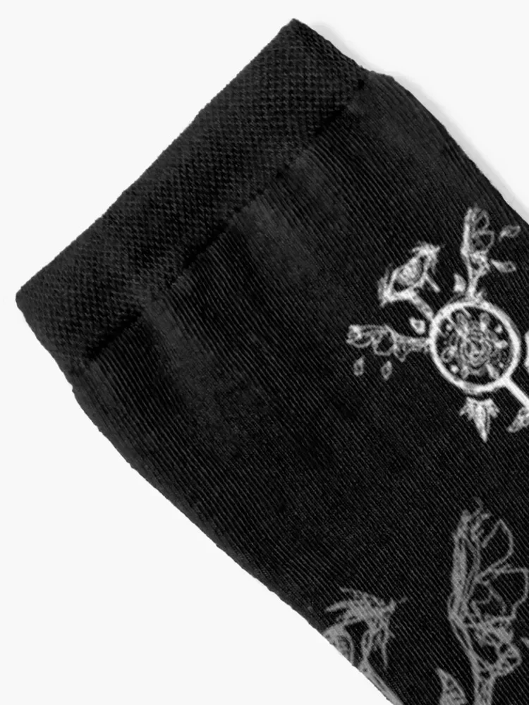 female symbol tattoo in white Socks anti-slip crazy christmass gift floor Socks Girl Men's