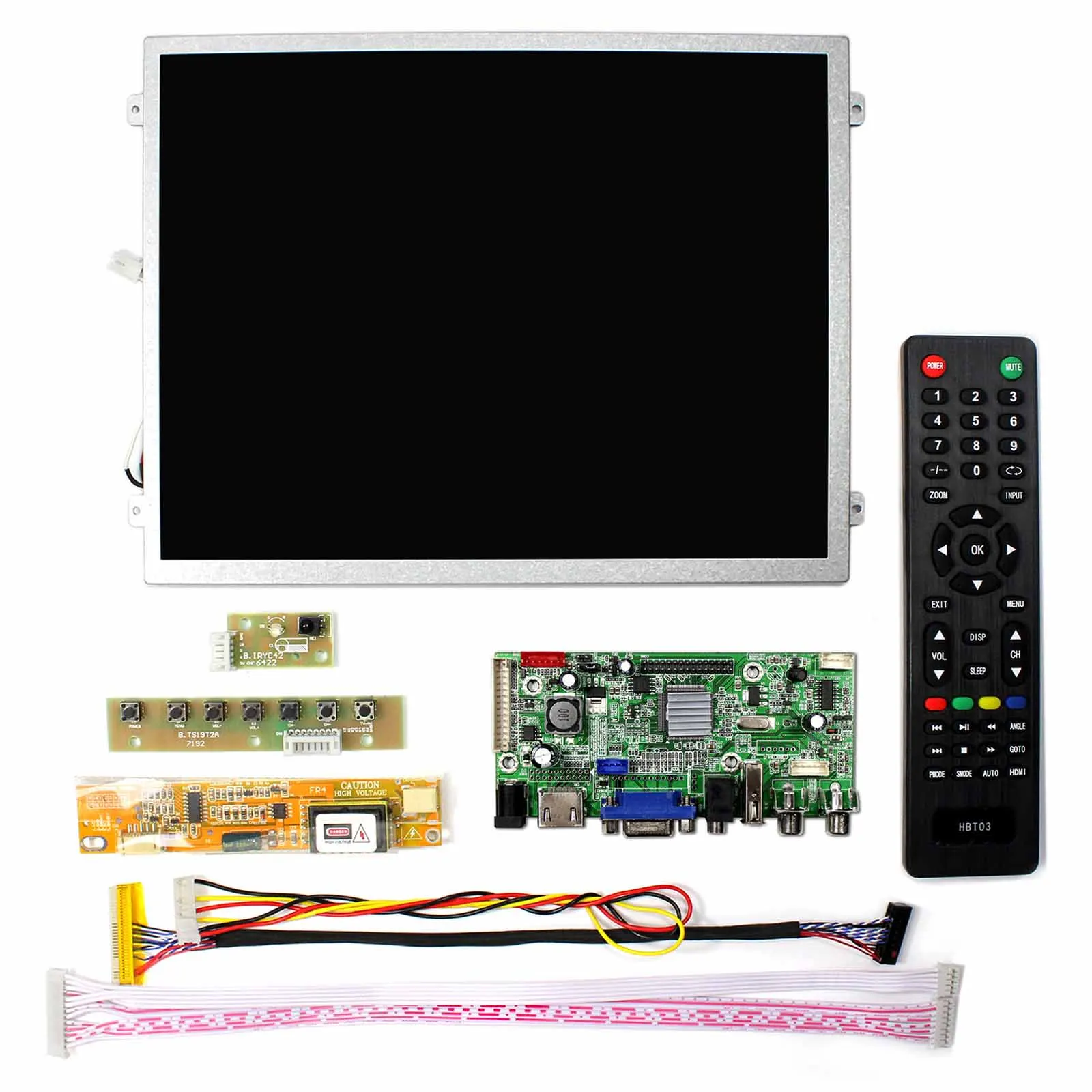 Ccfl Led Backlight Outdoor Lcd Display for Cars 10.4Inch Claa104Xa01Cw 1024X768 Tft Lcd Screen Display With Universal Lcd Board