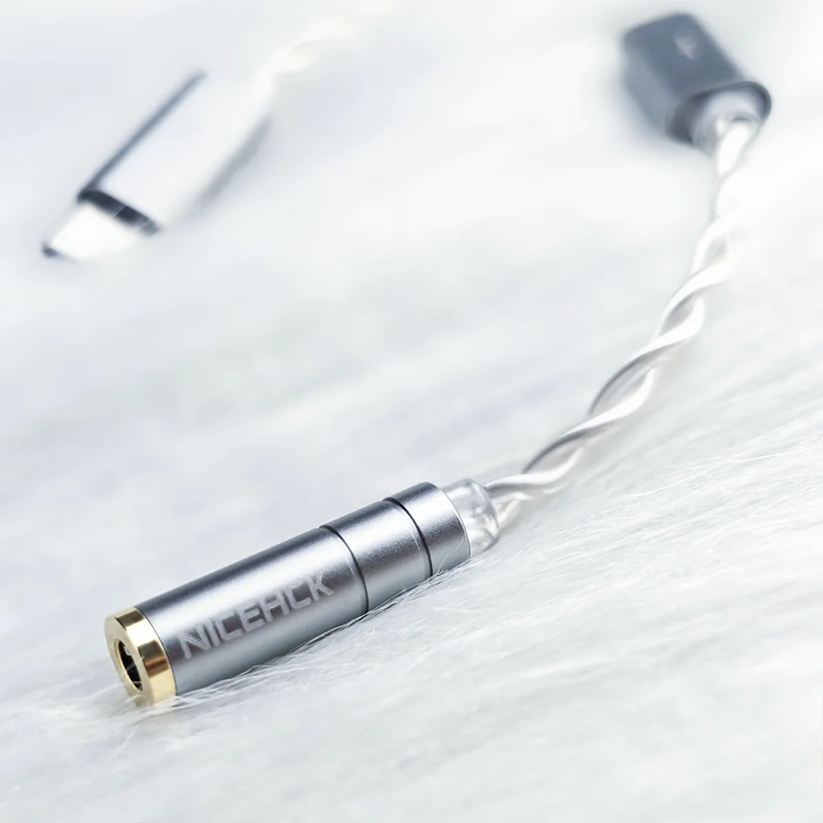 

NICEHCK NK1 Type-C to 3.5mm HiFi Earphone OCC & Silver Plated OCC Mixed Decoding Adapter Cable Audio CX31993 DAC Chip Wire