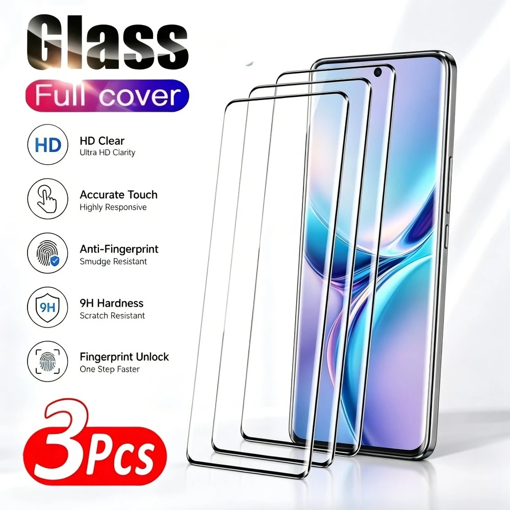 

3Pcs High Definition Screen Protector for Samsung Galaxy S26 S23 S25 Ultra S24 S22 S21 S20 Plus S25 S24 FE Curved Tempered Glass