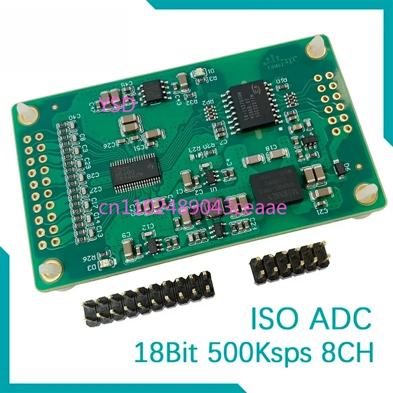 ADS8698 18Bit 500Ksps 8 Channel Isolated SAR ADC Module 8 Channel Analog to Digital Converter