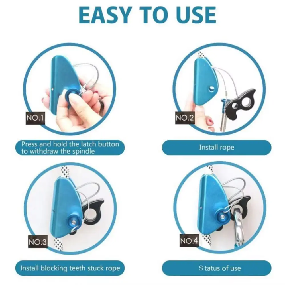 Climbing Equipment Self Locking Rope Grab Removable Self Braking Fall Arrest Protection Aerial Fall Protection Rescue