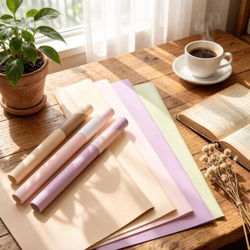 20 Stück Wasserdichtes Blumen-Geschenkpapier Beidseitig Farbig 58*58cm Blumenstrauß-Verpackung DIY Geschenkverpackung Blumendekoration