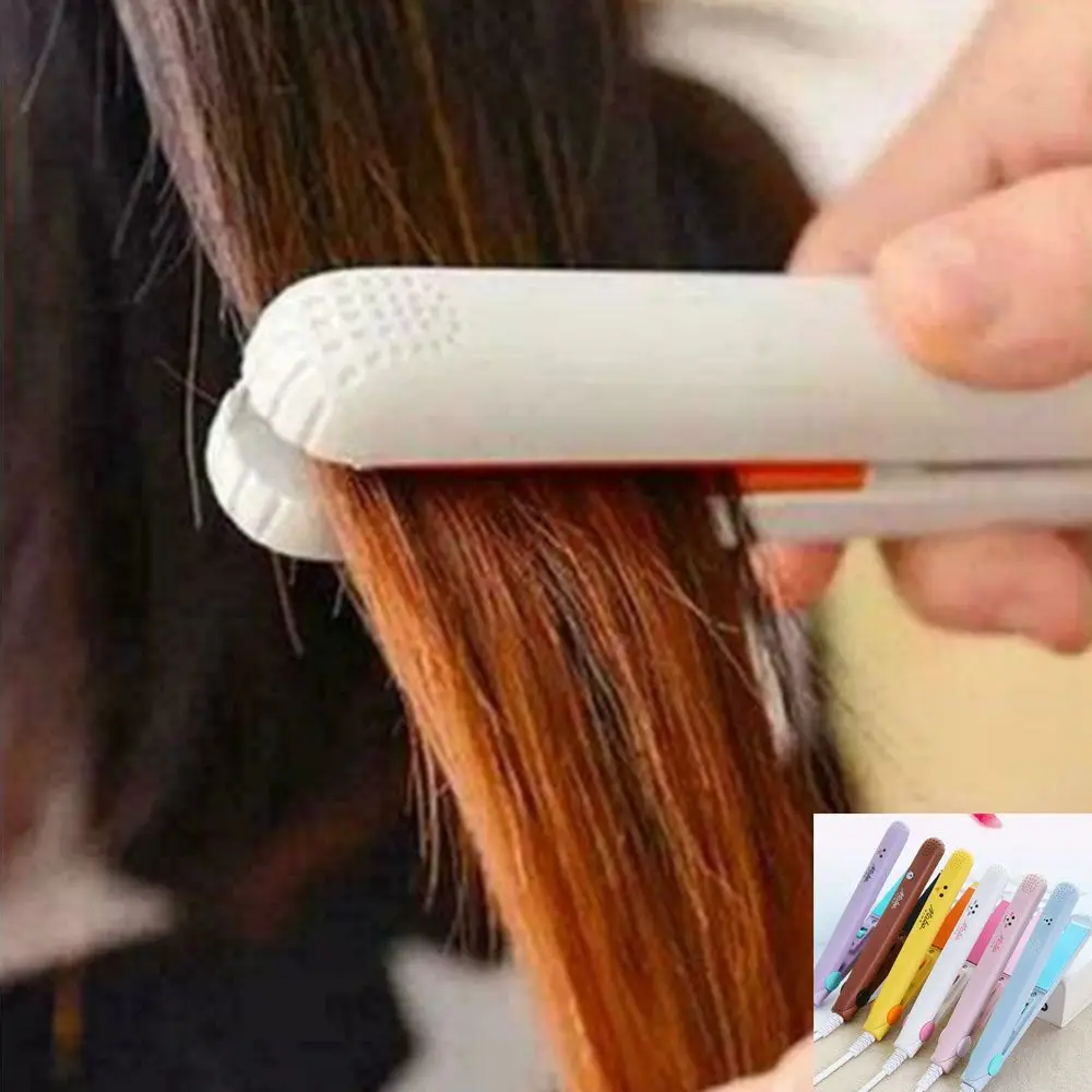 

New 2 in 1 Dual Purpose Hair Curler Mini Electric Splint Ceramics