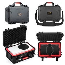 Portable PP Box Waterproof Protective Box Big Capacity Soft Lining Hard Case Strong Bearing Console Controller Accessories