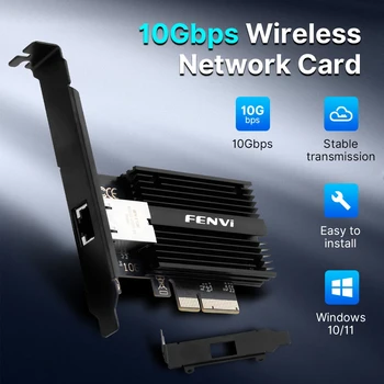 10GBps PCIE To RJ45 Network Card LAN10 Gigabit Ethernet AQC113 Wireless Network Adapter For Desktop Win10/11