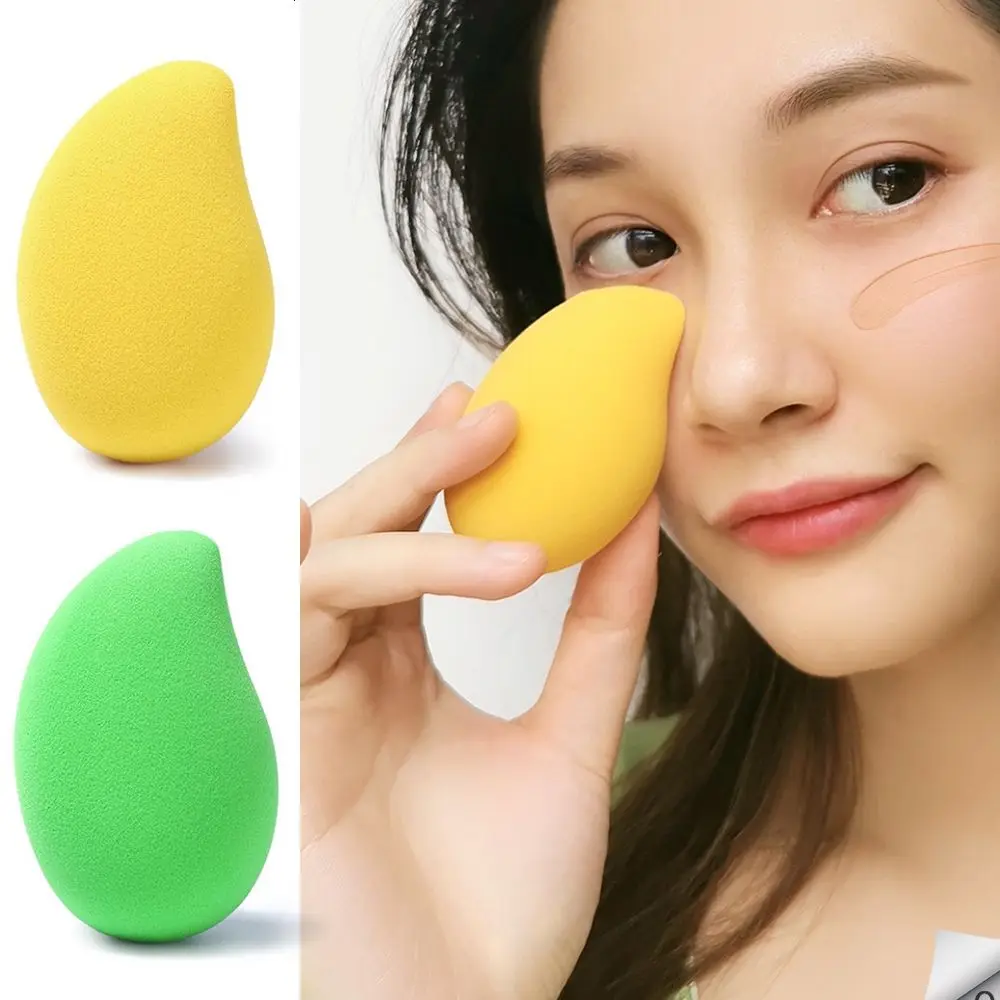 Esponja de maquillaje de Mango, utensilio de belleza para base en polvo