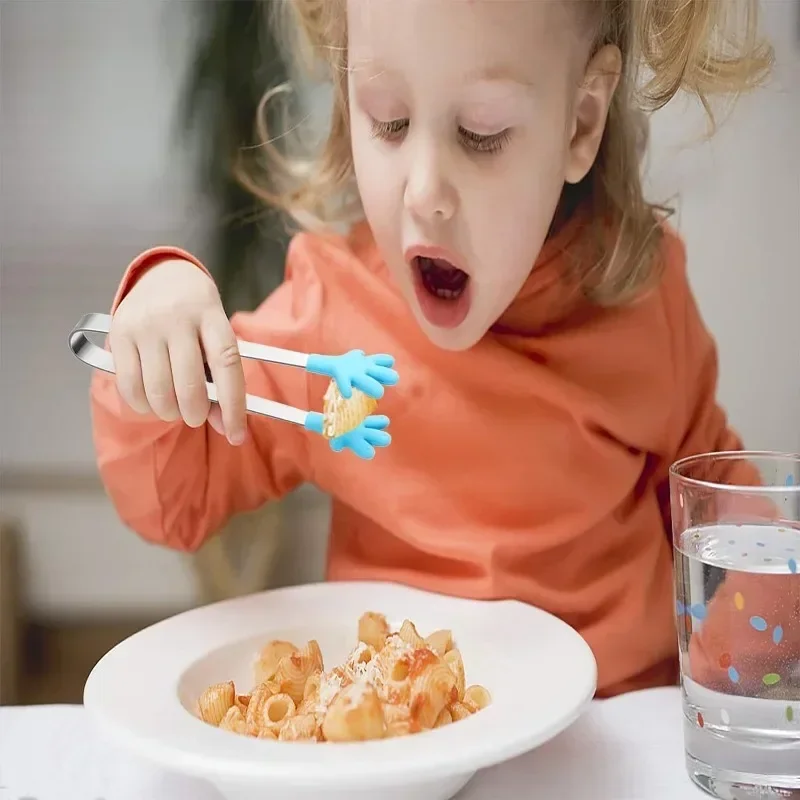 5 Stück Mini-Zange, handförmige Silikon-Lebensmittelzange, 12,7 cm große Kinderzange für Zuckerwürfel, Küchenzange, perfekt für Kinder – Detail 6