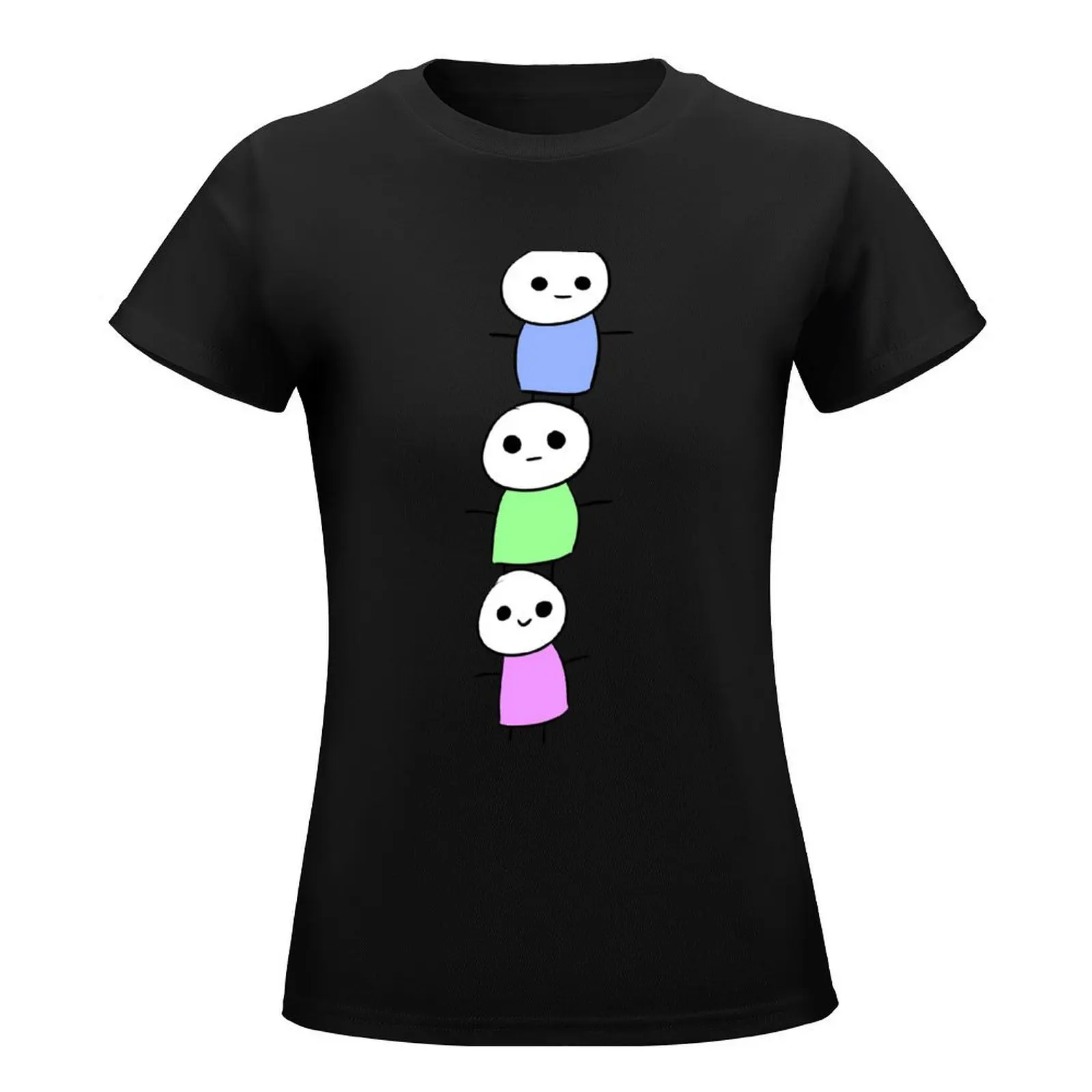 stacked shirt guys T-Shirt cute clothes Blouse Women clothes