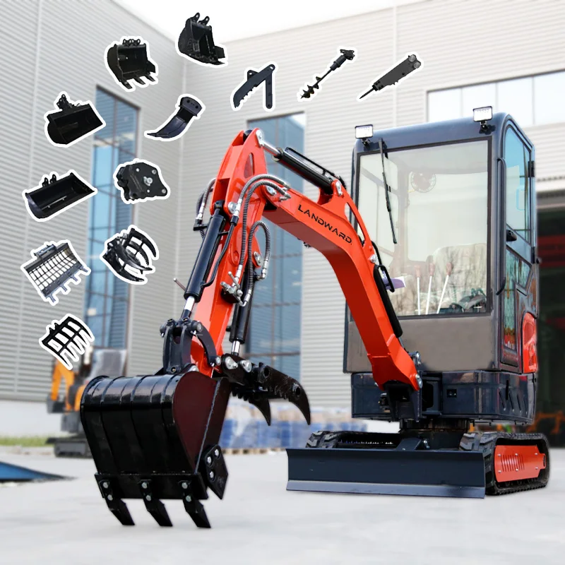 

Customize CE EPA Excavator 2 Ton Kubota Engine Excavator Crawler Digger Farm Used Mini Bagger 1.6 Ton Mini Excavators For Sale