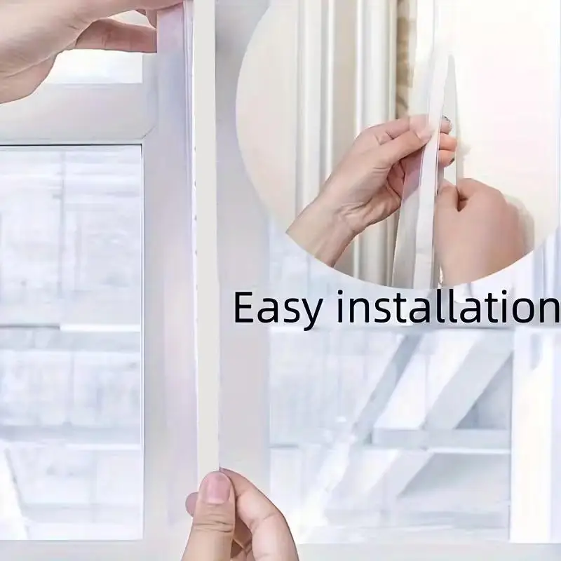 ﻿Silicone Self-Adhesive Door Weather Stripping Window Seal Strip Sealing Sticker Tape Door Draft Stopper Sound Insulation ﻿
