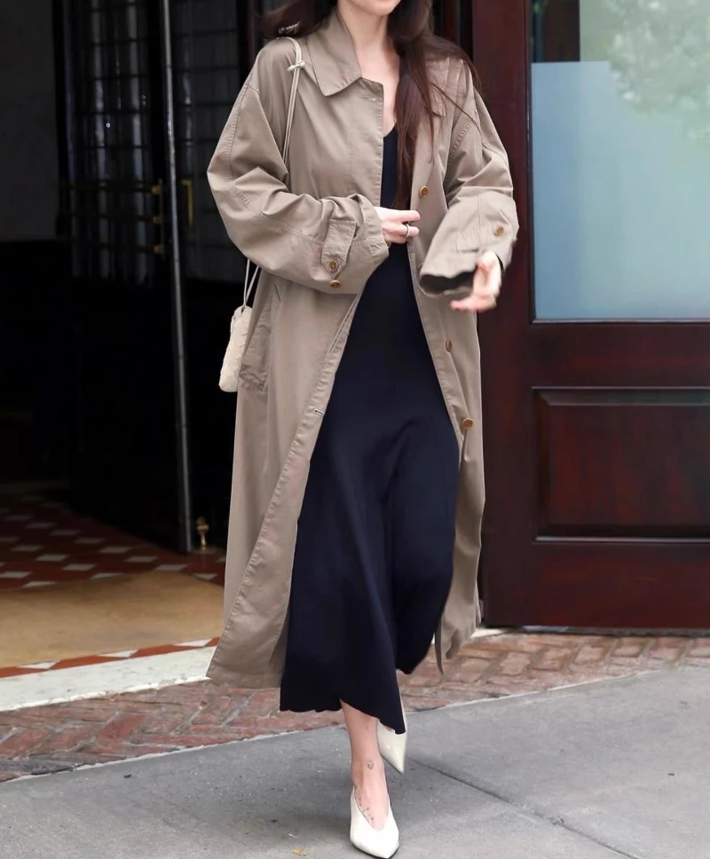 Classic Cashmere Cotton Trench Coat