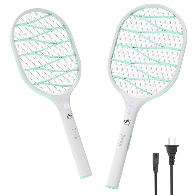 

(Factory)customized Rechargeable Electric Mosquito Swatter Racket Fly Bug Insect Killer Anti Mosquito Zapper Bat UV Light 2in1