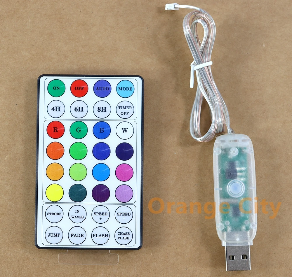 1PC For PS5 Host Color Light RGB Breathing Multicolor Multiple Effects Lamp with Remote Control LED Lighting Pickup Function