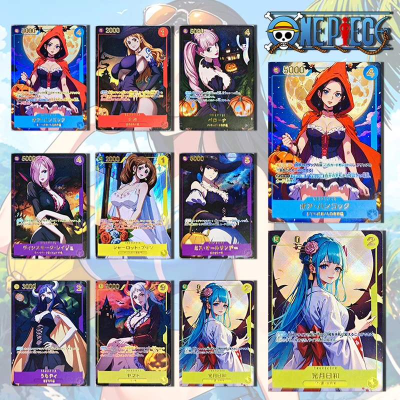 

ONE PIECE OPCG DIY homemade set of flash cards Nami Kozuki Hiyori Yamato Nico Robin boy Toy collection Birthday Christmas gift