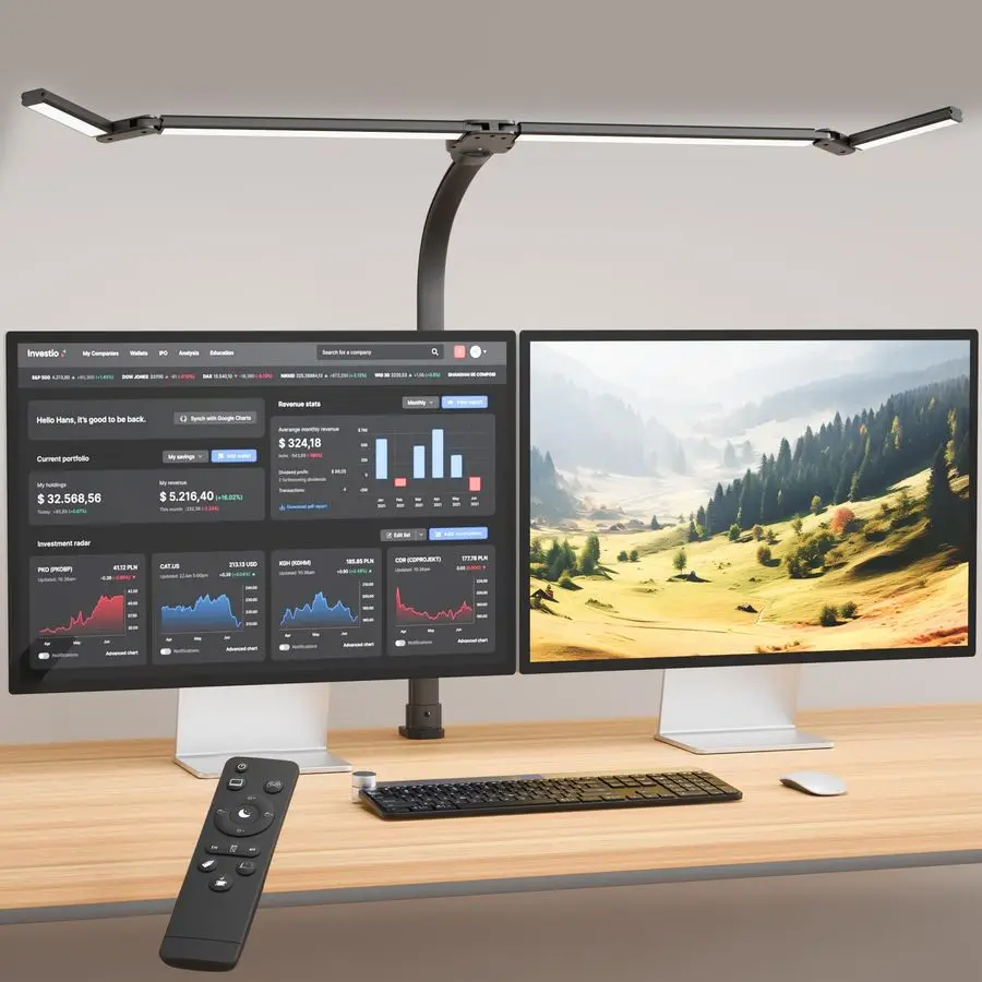 

Home Desk Lamp,24W Super Bright EyeCare Desk Lamp,Adjustable Gooseneck Office LED Task Light with Soft NonGlare Lighting,Suitabl