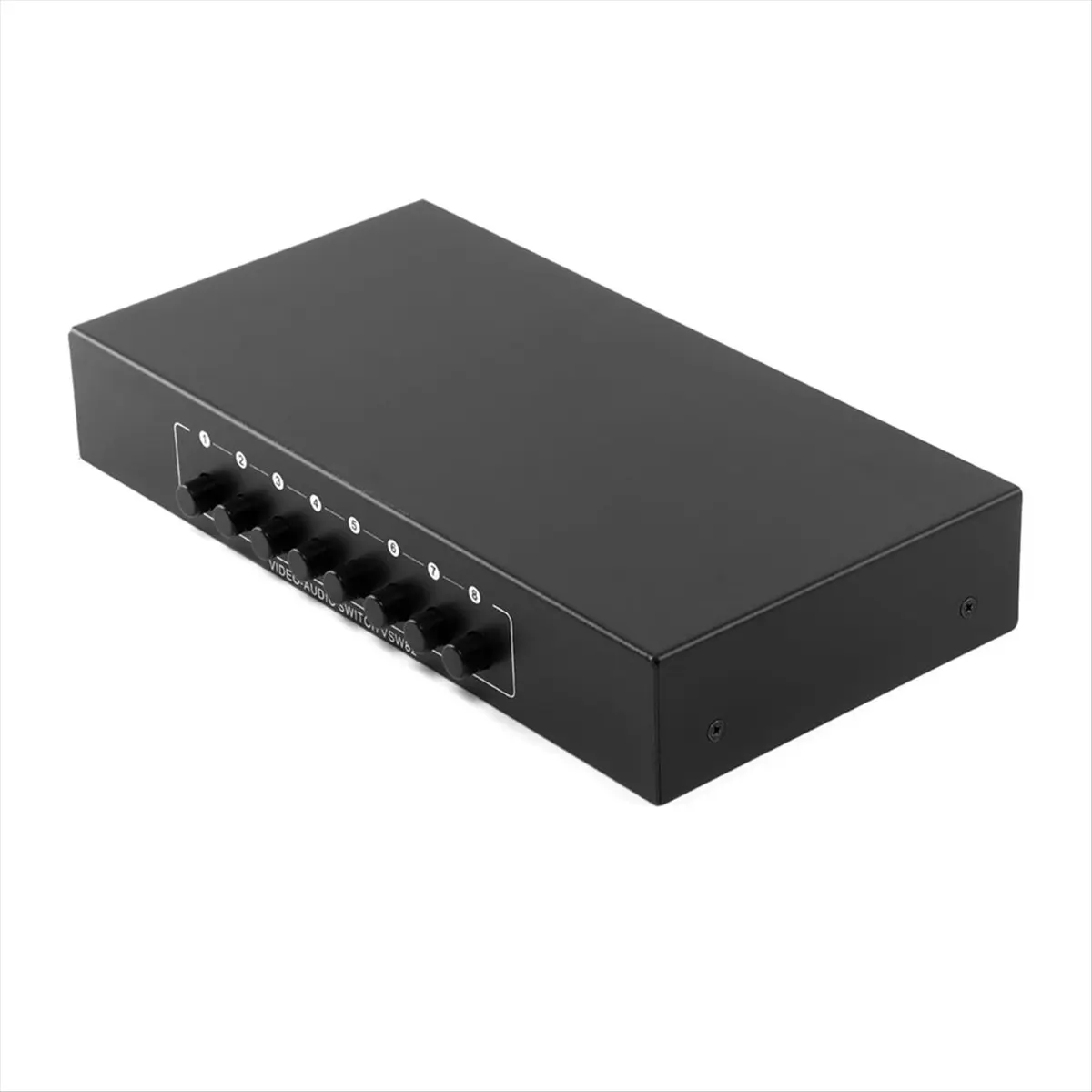 Top Sale 8 in 2 Out 8 Way AV Switcher 3 Video L/R Audio Switch Box 8 in 2 Out Audio Video Switch Switcher