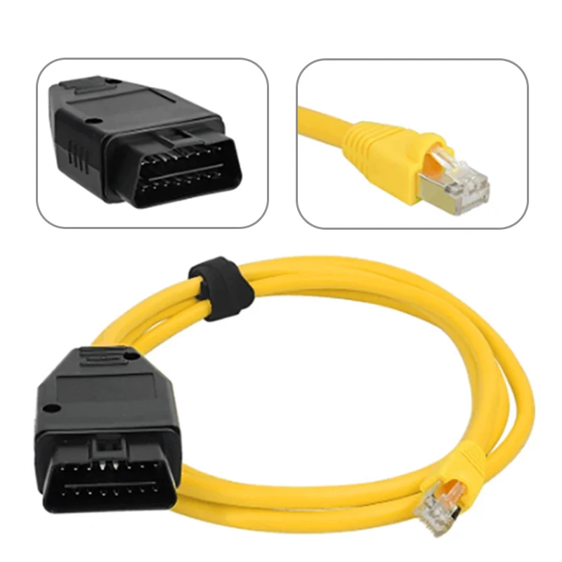 لسيارات BMW F-Series الترميز المخفي ECU البرمجة Obd2 كابل محول التشخيص إيثرنت RJ45 موصل لكابل ESYS obd2 ENET #4