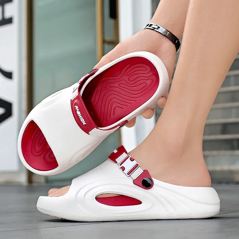 Smooth Walking Feeling Summer Flat Slippers Unisex Casual Anti Slip Student Daily Leisure Footwear